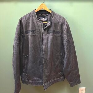 Harley Davidson Motorcycle Jacket‎ Mens 2XL Moto Biker Rider Coat